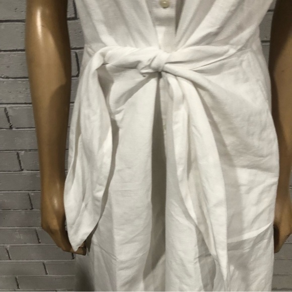 Vineyard Vines Women’s Tie Front Linen Blend Dress - Picture 6 of 9